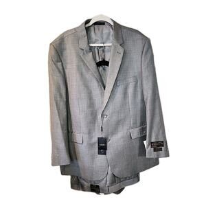 NWT Vitali Tessuto 50R/45W Olive Drop Fit Mens Coat / Pants Suit Color Stone